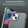 For iPhone 14/13 Case Cell Phone Hybrid Back Cover Carbon Fiber Texture