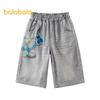 Balabala Boys' Loose Fit Cartoon Denim Capris