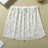 Women Lace Floral Fake Shirt Skirt Blouse Tail Hem Detachable Underskirt Shirt False Mini Skirt Fake Hem Adjustable Fake Top