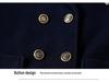 Girls' British College Style Wool Coat - Warm, Thickened, Mid-Length, Cotton-Padded Winter Wear 2025
