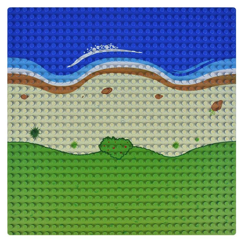Non-Toxic 1Pc 32*32Dots Baseplate Beach Island Base Plate Building Blocks Compatible Brands Bricks Plate Christmas Gift Toys For Children