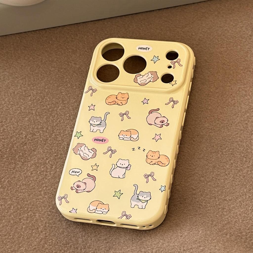 Cartoon Cute Cat Planet Phone Case for iPhone 17 and iPhone 17 Pro Max