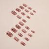 24 Pieces Medium and Long Love Stars Cute Little Rabbit Childlike Girl Heart Fake Nails Wearable Manicure