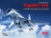 ICM 1/144 Soviet Tupolev Tu-144 Supersonic Passenger Aircraft Plastic Model Kit 14401