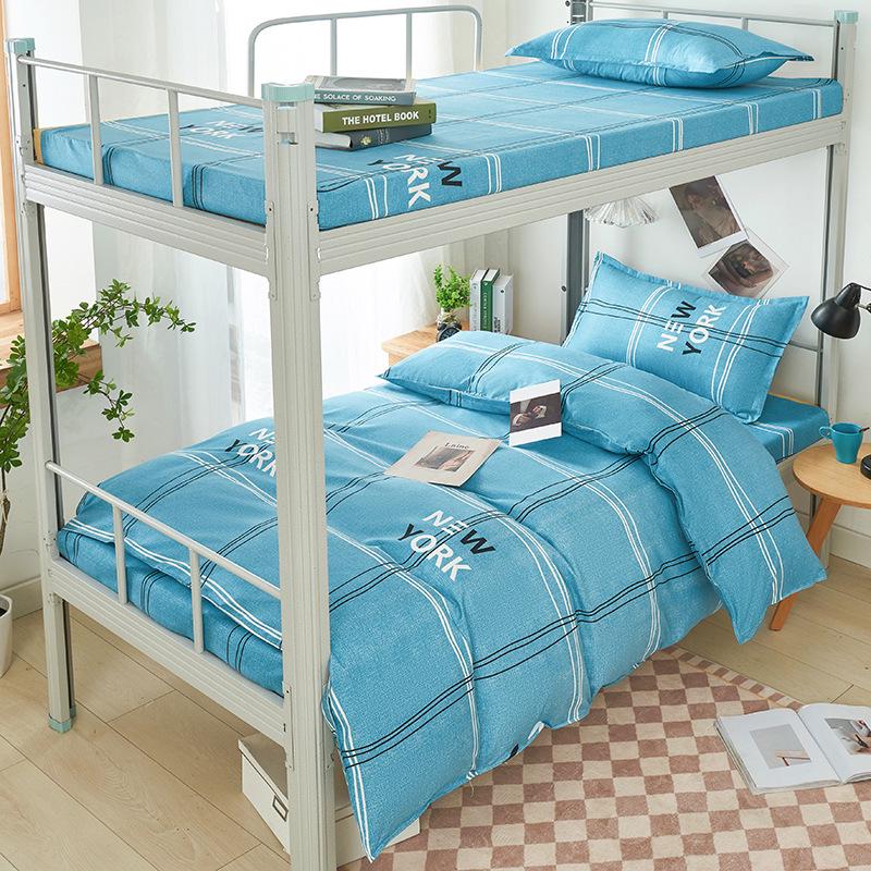 2026 Plush Student Dorm Single Bunk Bed 3-Piece Set - Cozy, Soft, Skin-Friendly