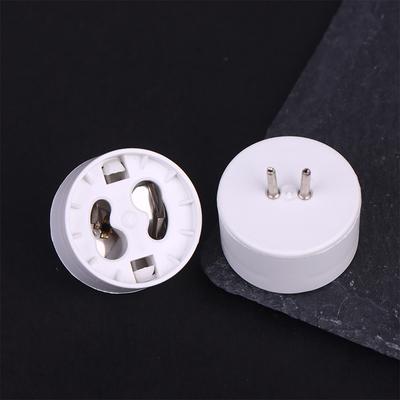 10 Peças Soquete Base Mr16 para Gu10 Adaptador Lâmpada Halógena Lâmpada Conversor Resistência a Alta Temperatura Porta-Lâmpada de Conversão