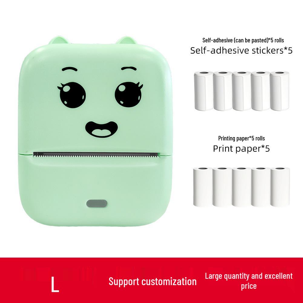 Children's Mini Bluetooth Pocket Printer: Portable Thermal Photo & Label Maker