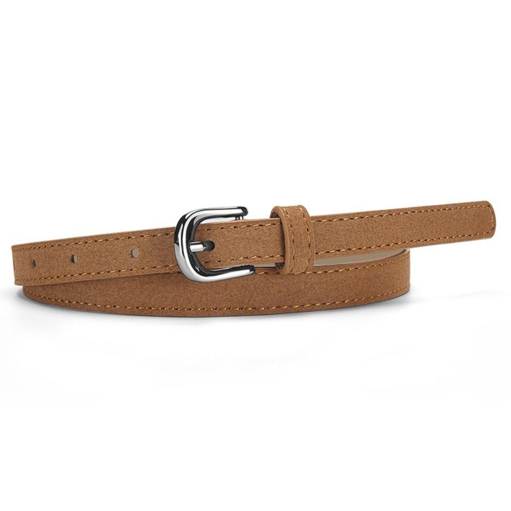 Luxury Design Business Waist Belt Casual Waistband Trendy Suede Leather Belt  For Women