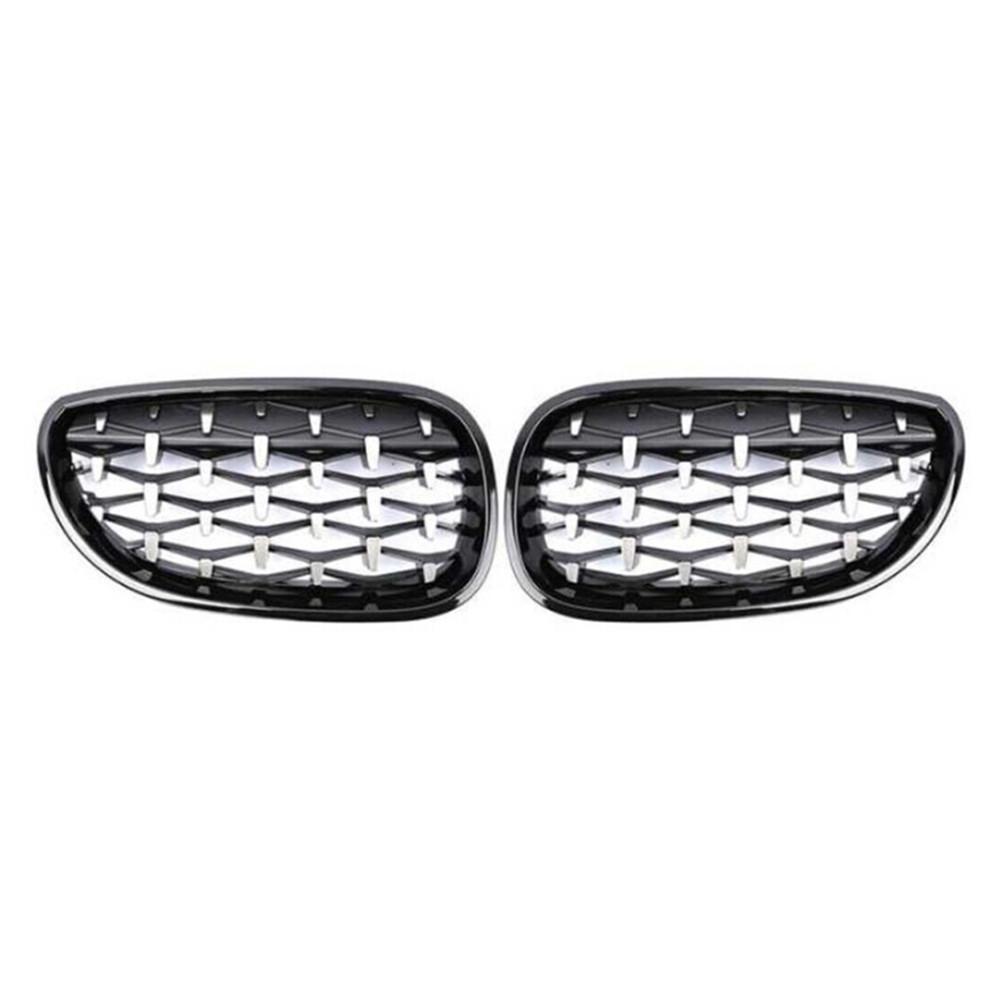 For BMW 5 Series E60 E61 Sedan Touring M5 2003-2010 Front Hood Kidney Bumper Racing Grille Mesh Grill Car Replacement Accessorie