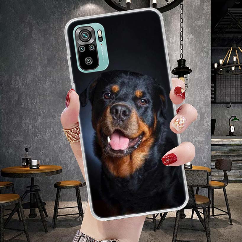 Rottweiler Dog Soft Phone Case For Xiaomi Redmi Note 15 14 14S 13 12 Pro Plus 12S 11 11S 11E 10 10S 11T 5G Fundas Coque Redmi No