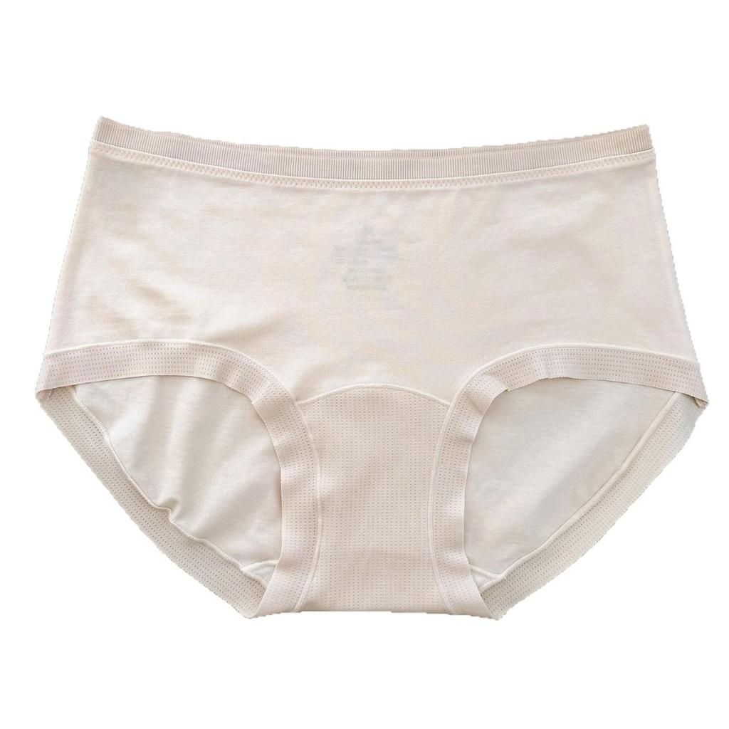 Powerful Basic 9801 Women's Breathable Mesh Panties, Low-Saturation Colors, Extended Crotch, Banana Design, 60 Count.