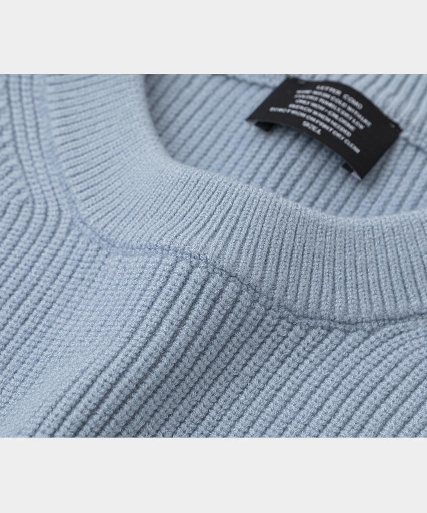 LETTERCOMO Essential Hazzi Round Knit Sky Blue