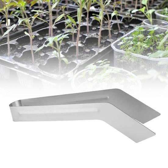 Stainless Steel Transplanting Tongs Seedlings Transplanting Tool Hand Gardening Tongs Transplanter Avoid Root Damage for Indoor Outdoor