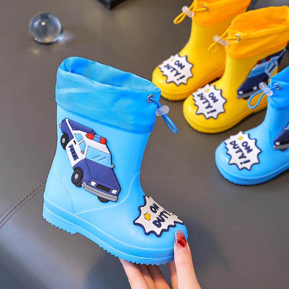 Girls' Rain Boots, Boys' Anti-slip Low-top Waterproof Shoes