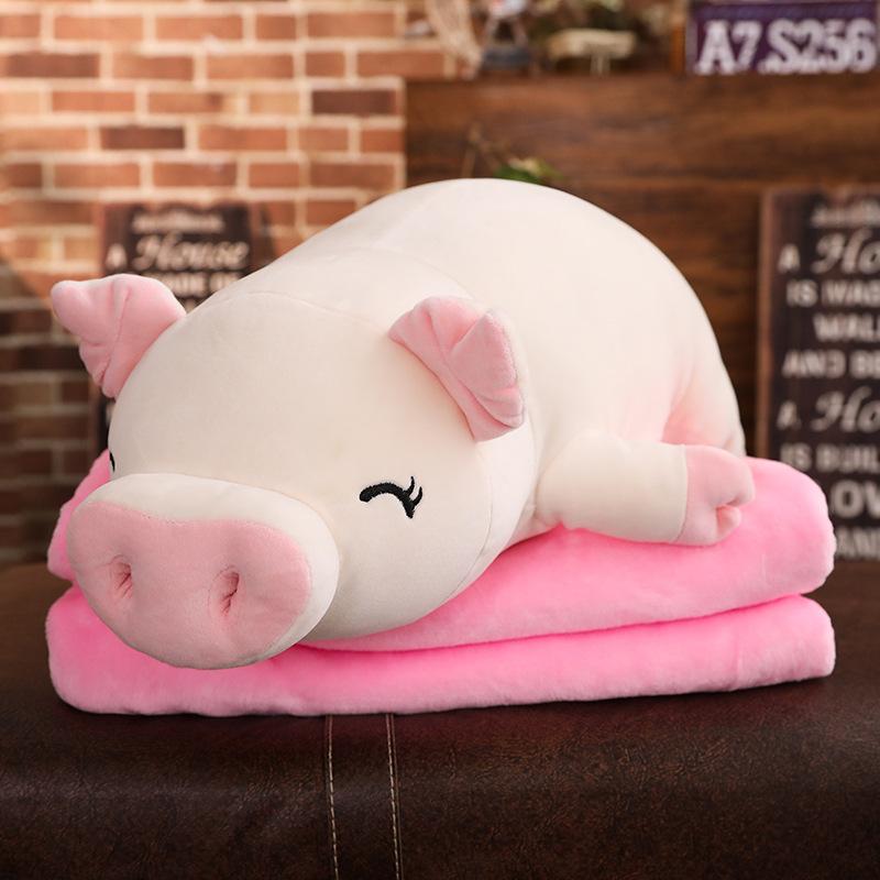 Lovely Soft Down Cotton Pig Plush Doll Stuffed Pink Pig Doll Baby Software Pillow Gift for Girlfriend