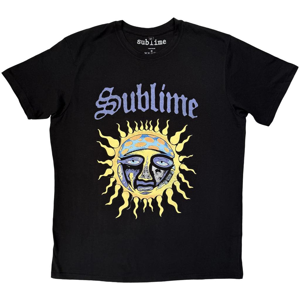 T-shirt Unisex Sublime in Carbonio Logo Sole Nero (S)