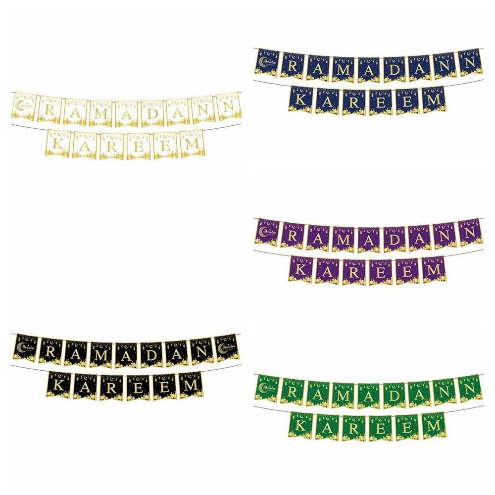 24 Guests Eid Mubarak Disposable Tableware Ramadan Kareem Party Supplies Eid Mubarak