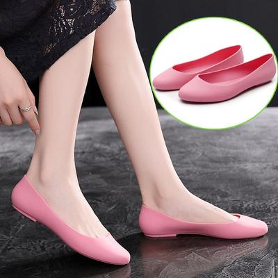 Fashion Women Fashion Jelly Sandals,PVC Summer Shoes,Soft Galosh,Slip on,Antiskid,Waterproof,Korea Style,PINK,APRICOT,BLACK,Dropshipping