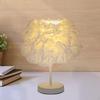 Modern Desk Night Lights, Decorative Lantern Feathers, Table Lamp for Bedside, Year, Bedside