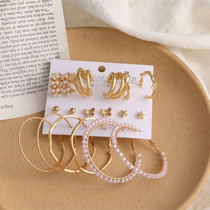 IF ME Fashion Resin Stud Earrings Colorful Butterfly Hoop Earring Women Jewelry Accessories