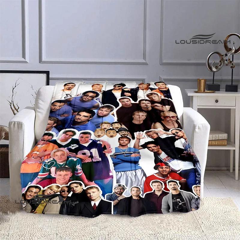 Coperta Plaid in Flanella Stampata Backstreet Boys Morbida Accogliente Calda Biancheria da Letto da Viaggio Regalo di Compleanno Perfetto per i Fan