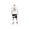 Nike Colorblock Large Logo Print Elastic Waist Casual Shorts Men Bottoms Black DQ1169-010