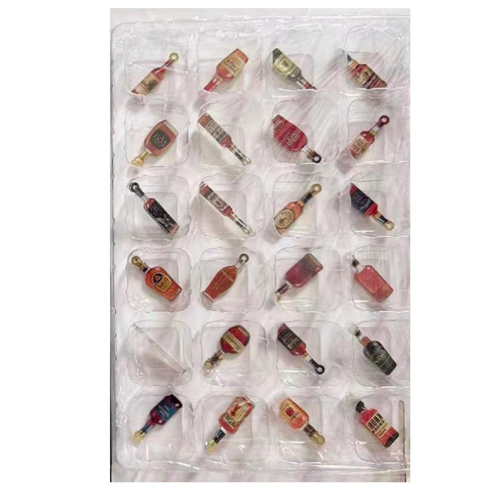 2D Plane Box 24 Double-sided Printing Pendant Countdown Calendar 24-day Christmas Advent Calendar Acrylic Plane Pendant Blindbox