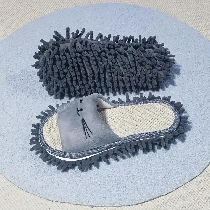 1 Pair of Detachable Women's Slippers for Floor Cleaning One Size Fits All Cleaning Supplies Cleaning Tools Bathroom Accessories