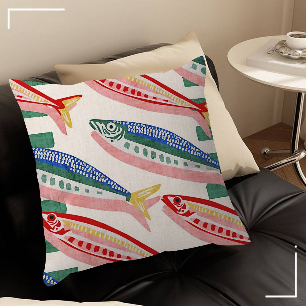 Coastalcharm Sardine Can Pillowcases Home Bedding Decorative Pillow Cover Wedding Super Soft Pillow Case