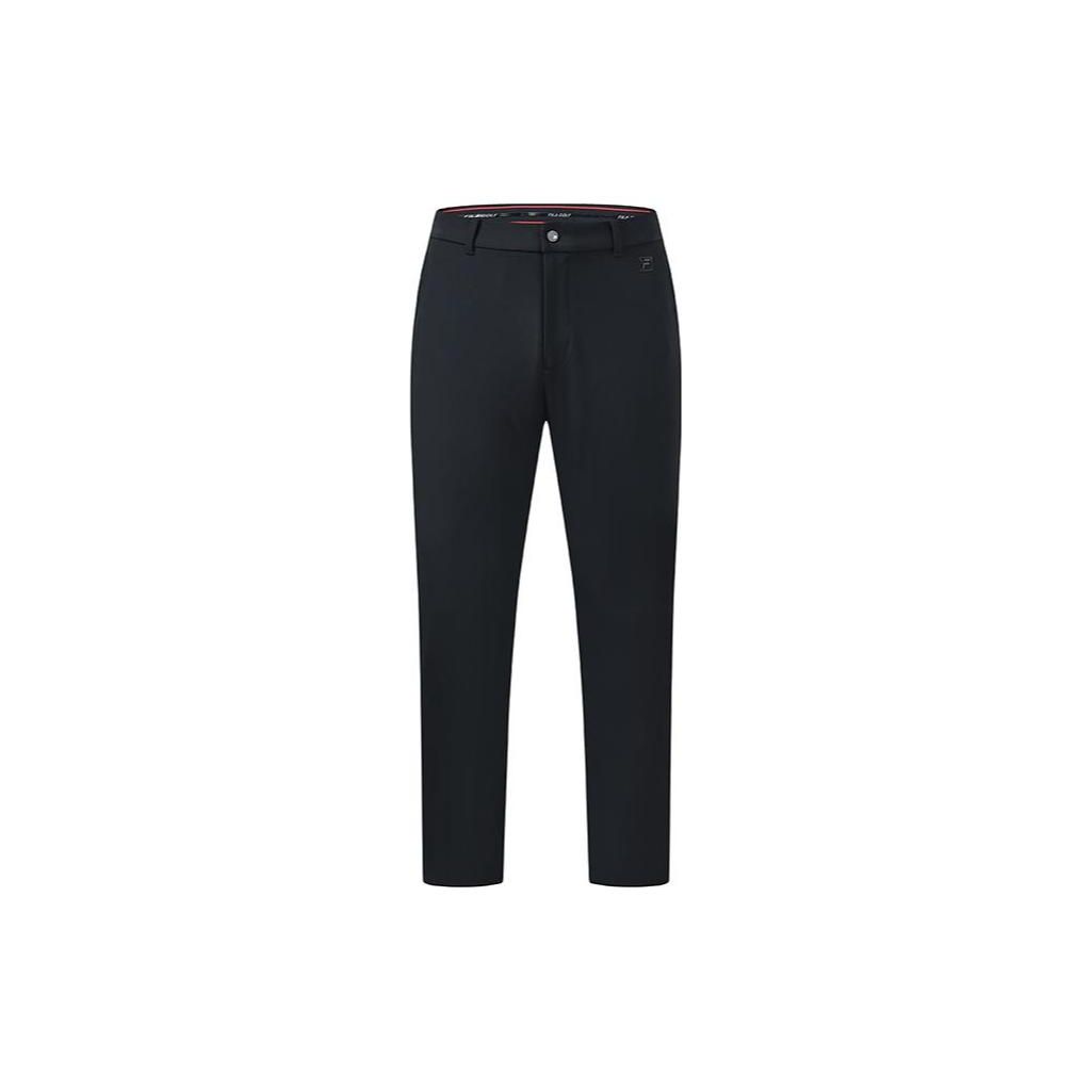 

FILA Solid Color High-Waisted Tapered Casual Pants Men bottoms Deep-Black A11M315801F-BK M