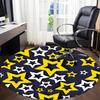 1pc Stars Night Office Round Area Rug, Indoor Mat Suitable For Office, Under Office Chairs Bedroom Living Room Home Decor, Room Deco