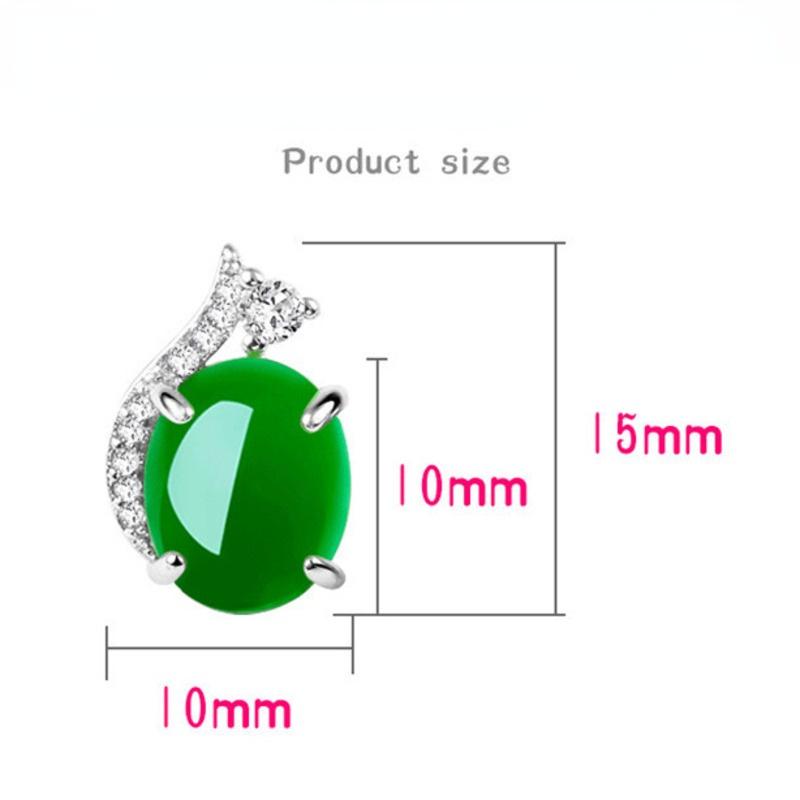 BELLA BOX New Design Green Women Earrings Created  Emerald Gemstone Fine Charm Jewelry For Women