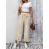 Sommer Neue Damen Gestreifte High Waist Lässige Mode Neun-Punkte-Hose