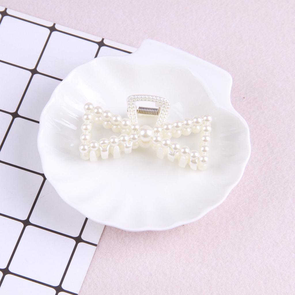 Retro Transparent Pearl Clip Korejský Creative Bath Pearl Spona do vlasů Trendy Transparent Color Clip