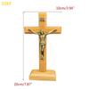 55KF Catholic Jesus Standing Crucifix Church Prayer Tabletop Decoration