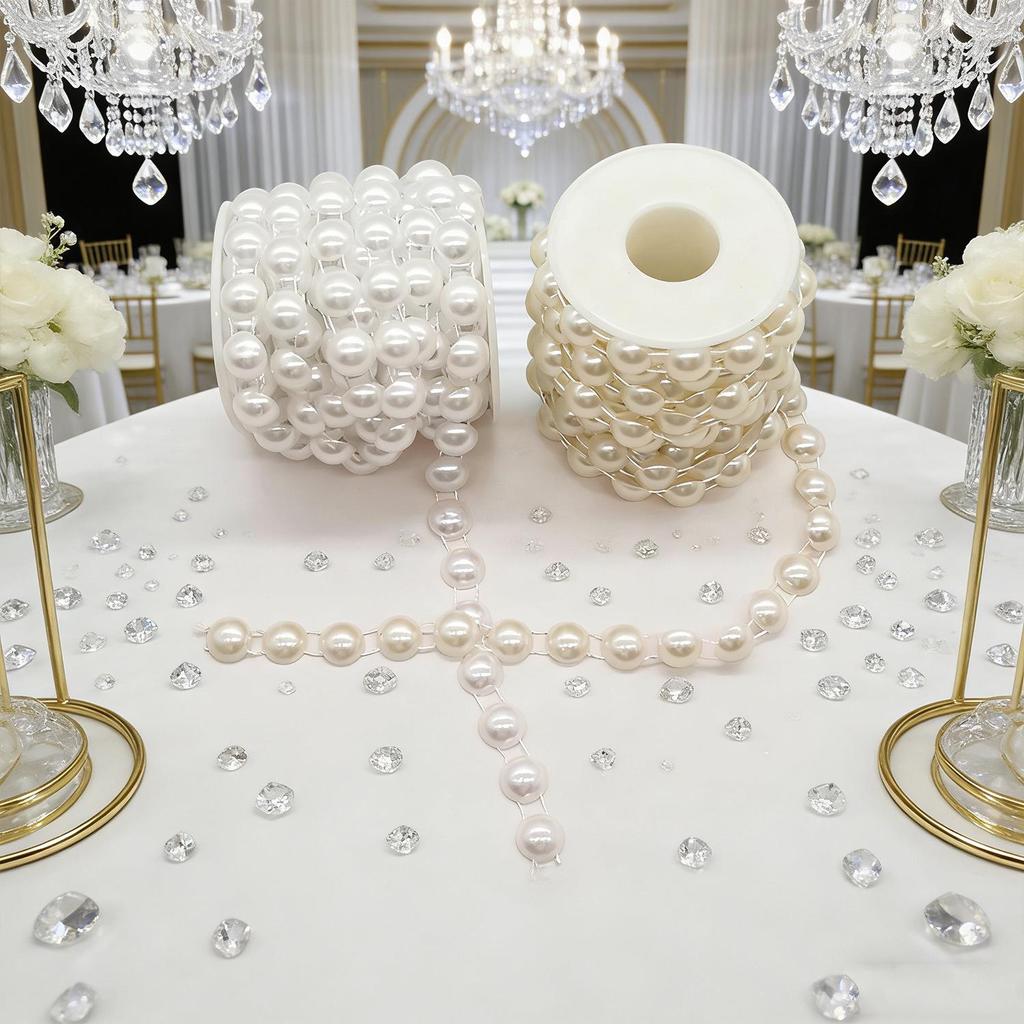 Double-Line Pearl Sunflower Snowflake Beads DIY Decoration