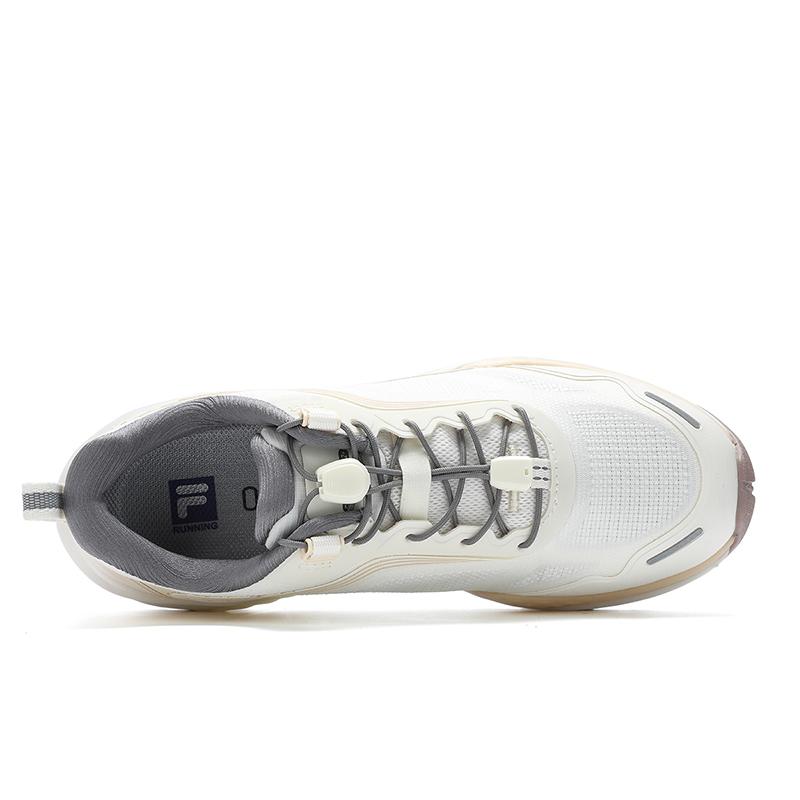 FILA Breathable Versatile Durable Low-Top Outdoor Functional Shoes Women Shoes Milk-White Sunset-Yellow A12W431203FGC