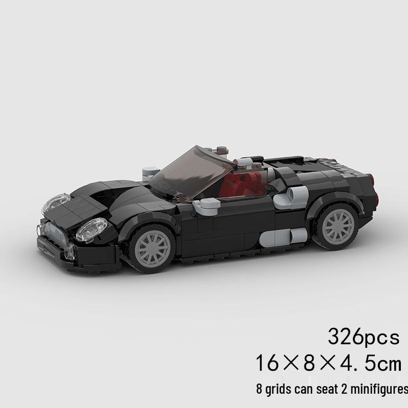 Convertible Sports Car MOC DIY Building Blocks for Kids - Lego-Compatible Educational Toy