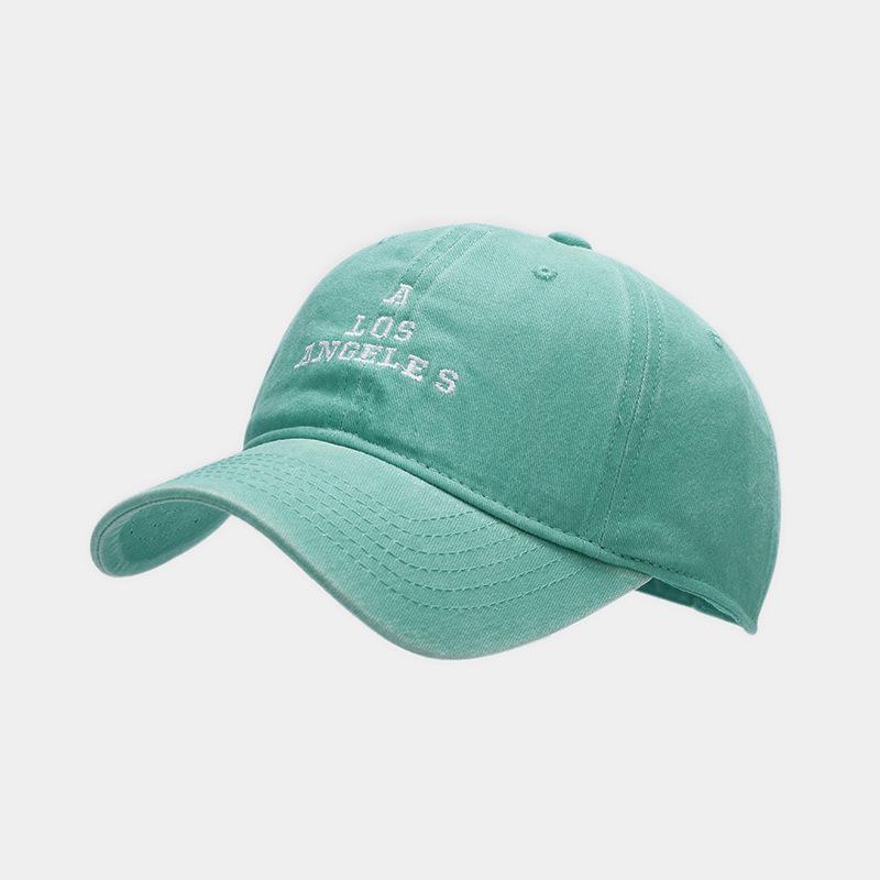 Frühling neue Buchstabenstickerei gewaschen alte Baseballkappe Herren und Damen lässig vielseitige Kappe Outdoor-Sonnenhut Trend