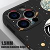 Cartoon Astronaut Pattern Lanyard Case For iPhone 17 Pro Max Funda iPhone 16 15 14 13 Pro Max 11 16E 17E Soft Silicone Cover