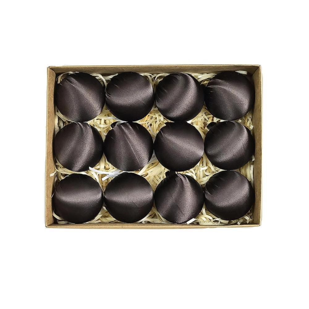 

12 шт. 6 см Сатиновый Рождественский Шар Разноцветный Подвеска для Рождественской Елки Украшение для Рождественской Елки Style 4