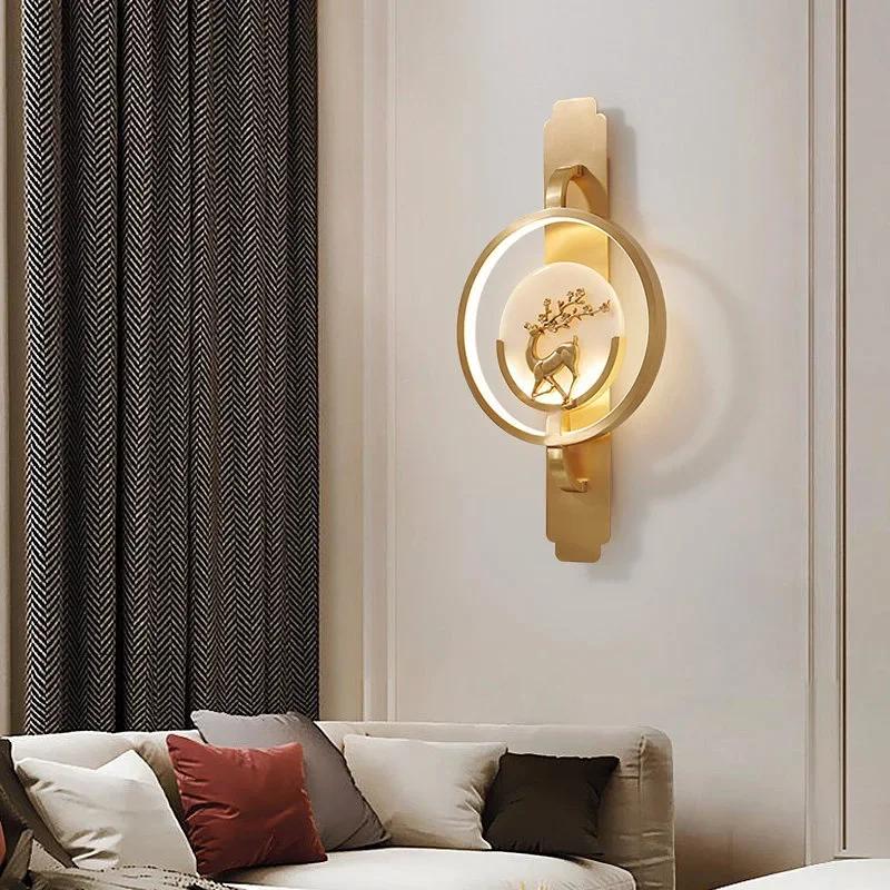 Modern LED wall lamp living room background lamp dining room staircase corridor bedroom bedside lamp indoor lighting