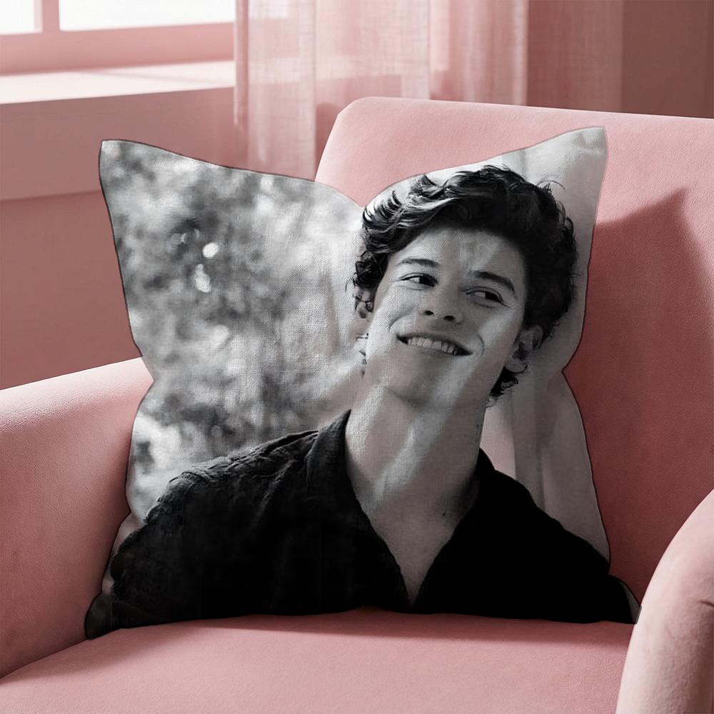 Singer S-Shawn Mendes Kissenbezug Mehrzweck-Kissenbezug für Zuhause & Auto - Wendbar, Weich & Langlebig für den täglichen Gebrauch