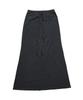 KRUCHI Raw Edge Long Skirt (Black) Womens