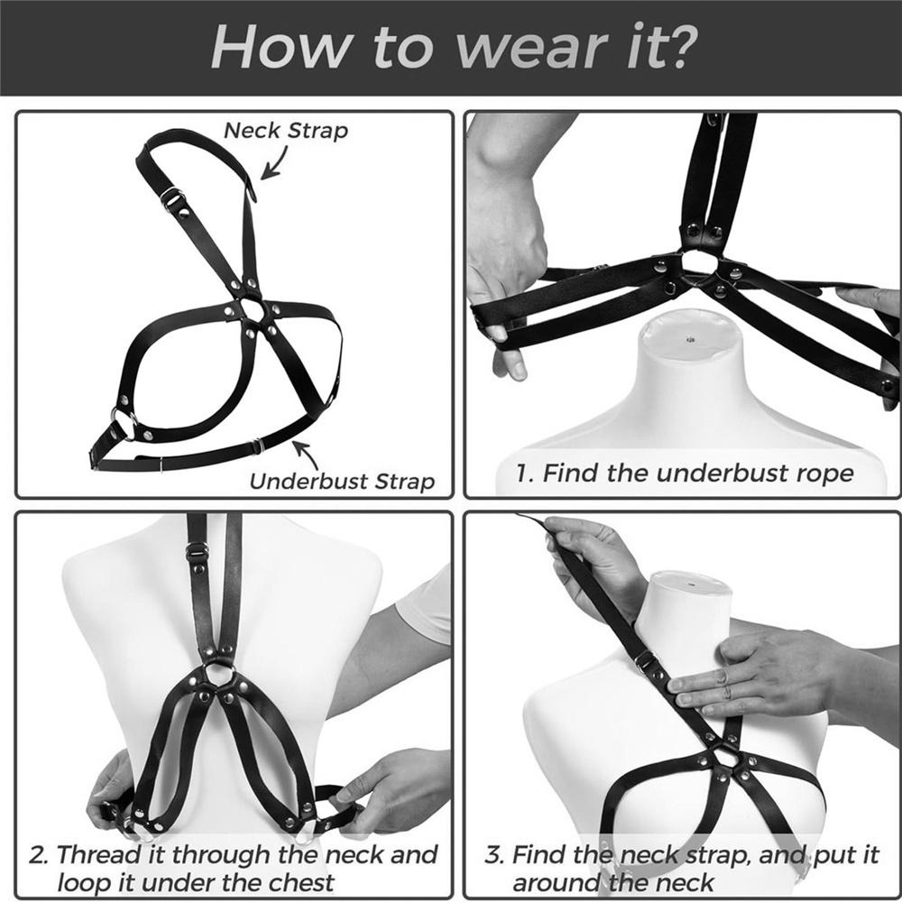 Sex Restraints Strap SM Bondage Gear Toy Leather BDSM Body Chest Harness Handcuffs Leg Cuffs Adults Accessories