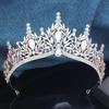 Baroque Bridal Crown Princess Girls Tiaras Birthday Hair Accessory Elegant Wedding Headwear for Brides Headbands