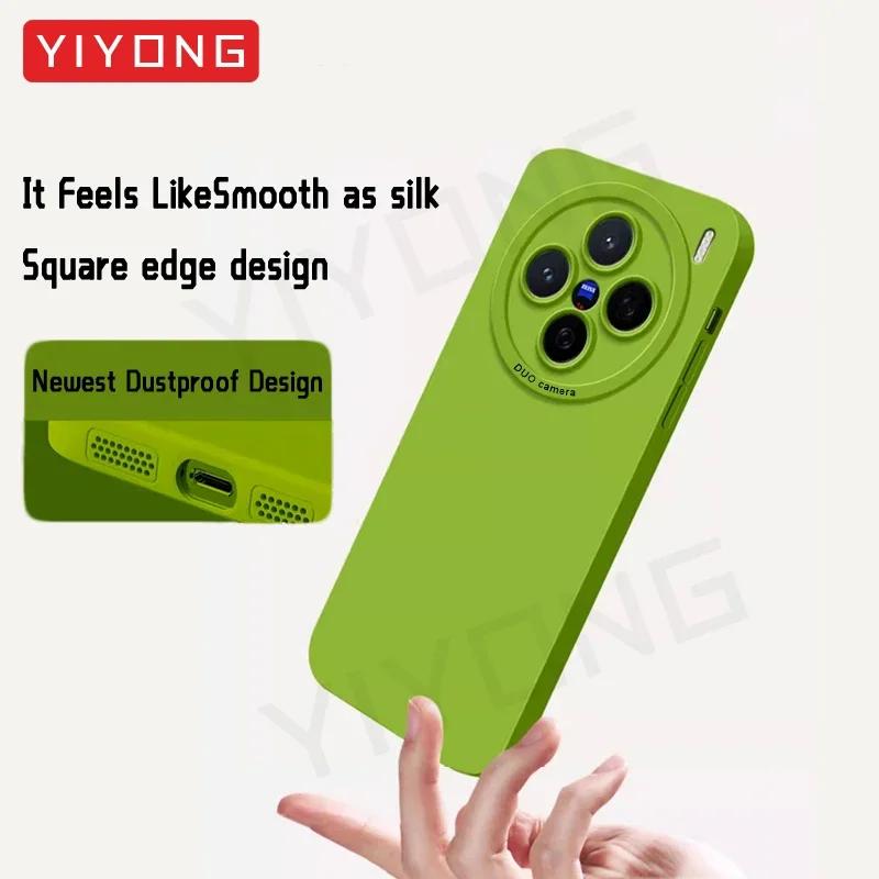 Vivo X200 Pro Kılıf Sıvı Silikon Yumuşak Kapak VIVO X100 VivoX200 Pro Mini VivoX100 Ultra 5G Telefon Kılıfları