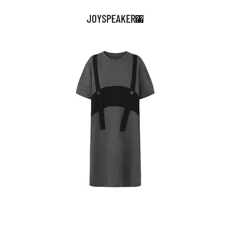 

JOY SPEAKER Spliced T-shirt Straight Dress M