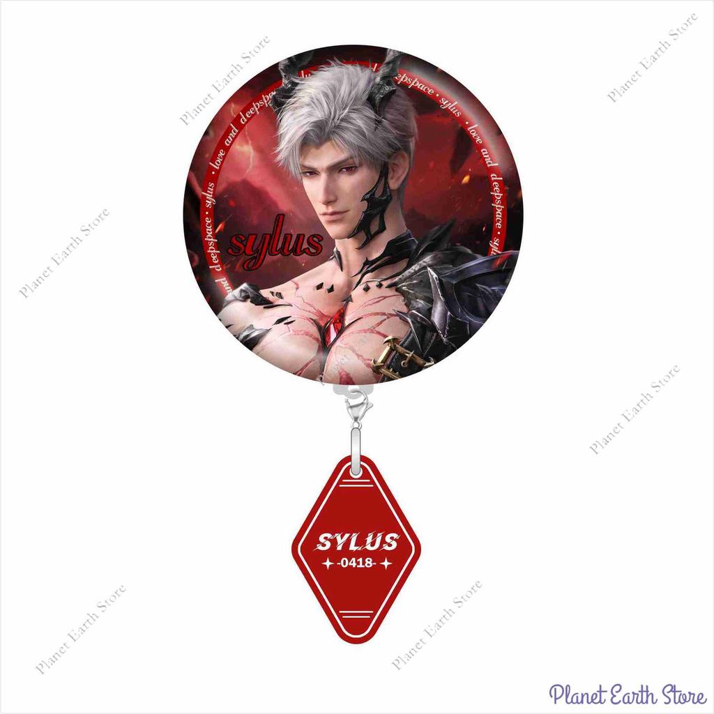 2025 Game Love and Deepspace Acrylic Standing Plate Badges Sylus Event Peripheral Metal Badge Character Model Bracket Gifts New