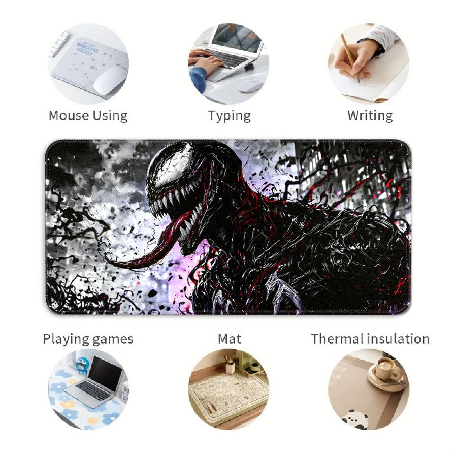 Anti slip Mouse Pad Computer Laptop Pad Game Console Pad Keyboard Mouse Pad Desk accessories office Pad Marvel Venom Cool
